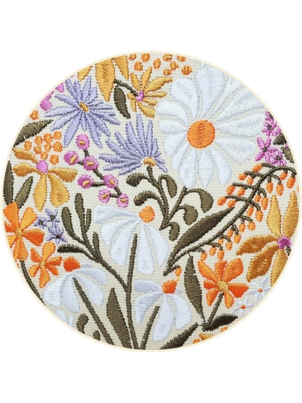 Embroidered Makeup Pouch with Zipper Closure - Travel & Daily Essentials Bag